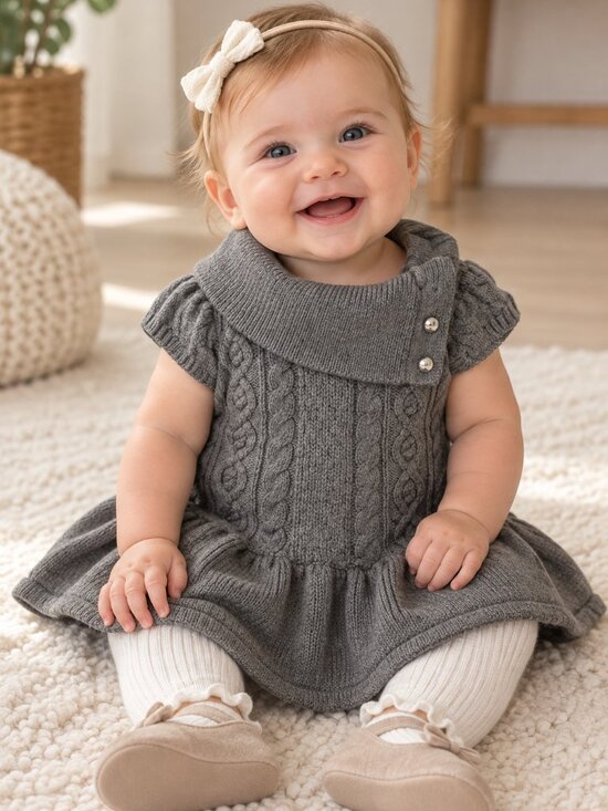 Janie and Jack Other - Janie and Jack Cable Knit Sweater Dress